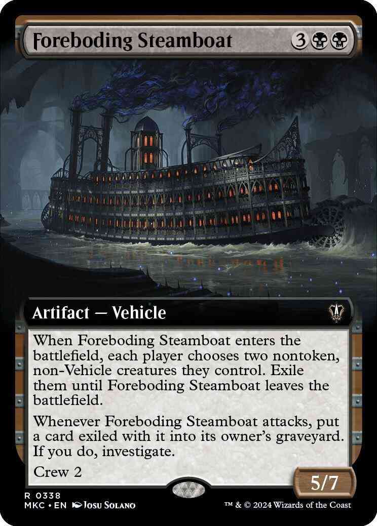 Foreboding Steamboat [338] [Extended Art] [Murders at Karlov Manor: Commander] [Non-Foil]