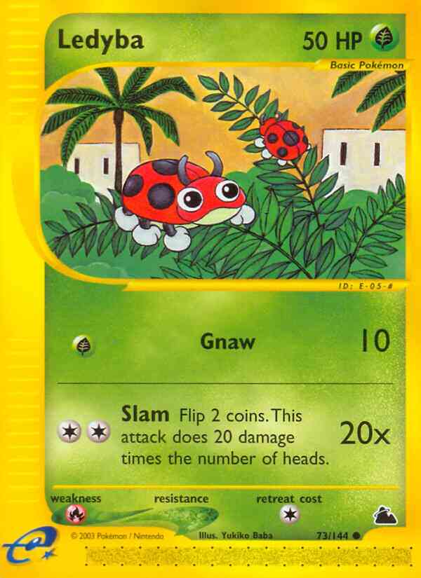 Ledyba - 73/144 - Common [ecard3-73] [Non-Holo]