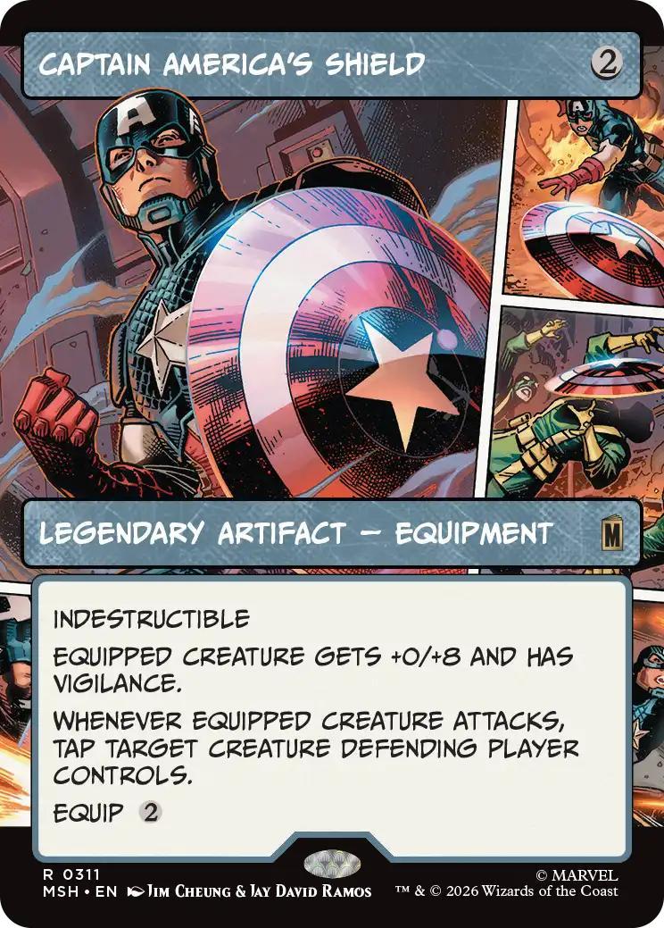Captain America's Shield [311] [Panel Showcase] [Marvel Super Heroes] [Non-Foil]