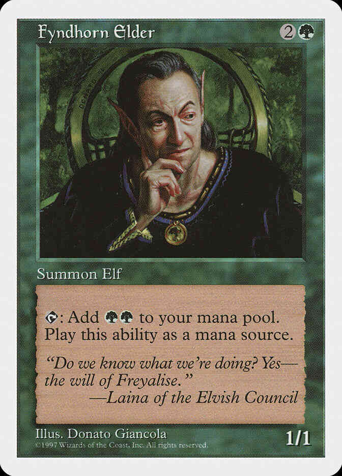 Fyndhorn Elder [297] [Fifth Edition] [Non-Foil]