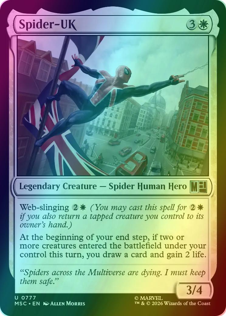 Spider-UK [777] [Jumpstart] [Marvel Super Heroes: Commander] [Foil]