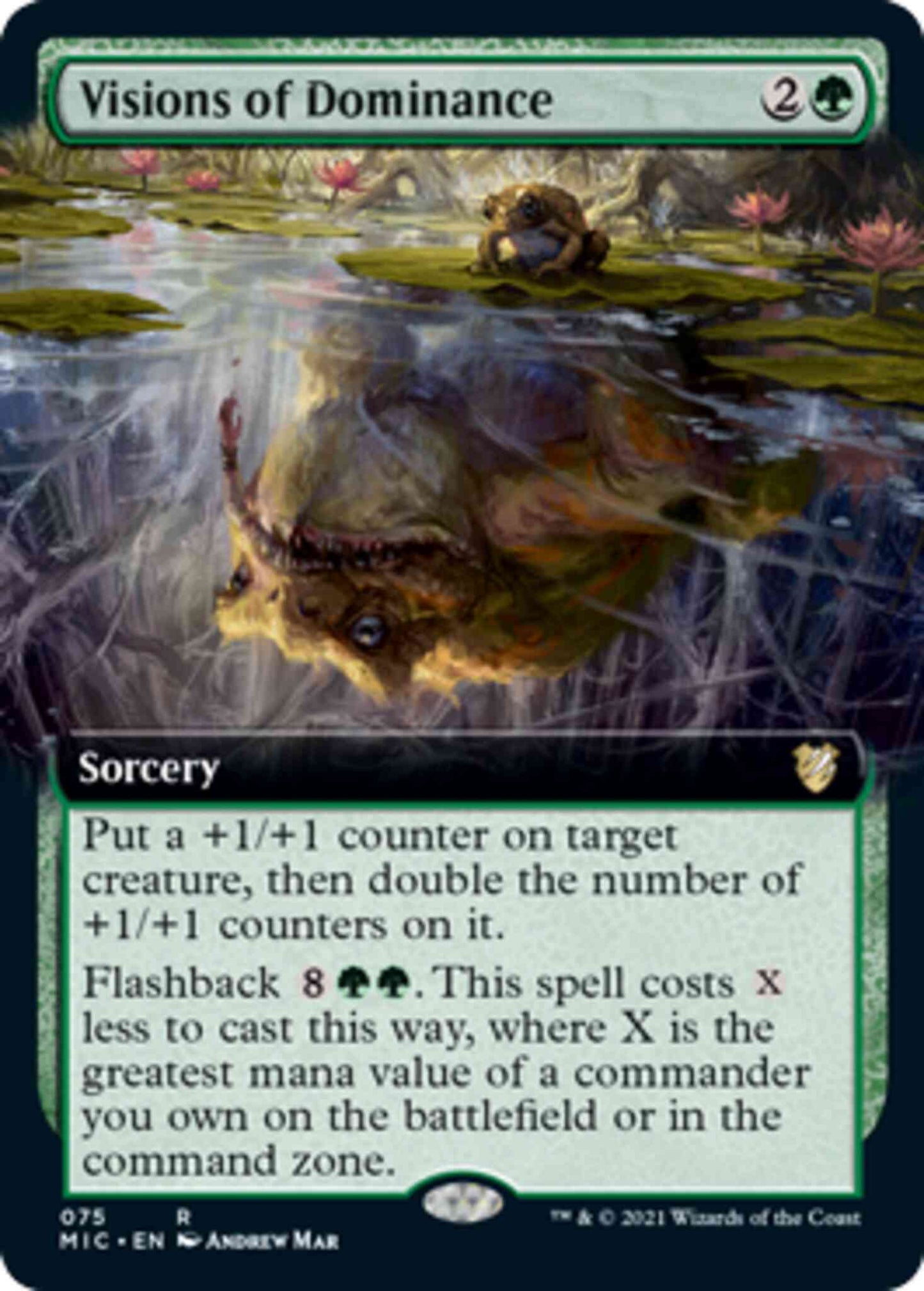 Visions of Dominance [75] [Extended Art] [Innistrad: Midnight Hunt: Commander] [Non-Foil]