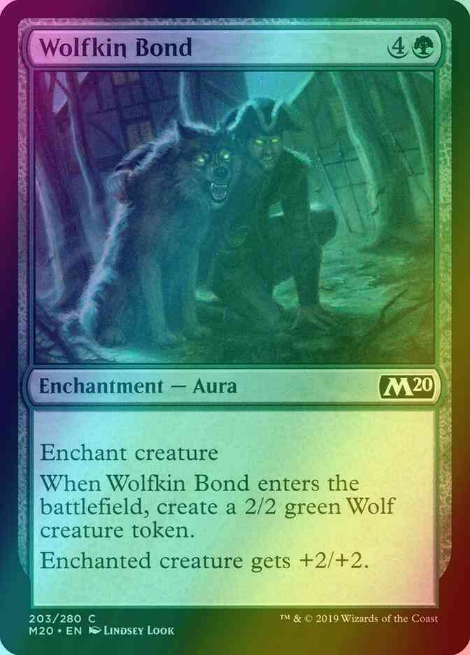 Wolfkin Bond [203] [Core Set 2020] [Foil]