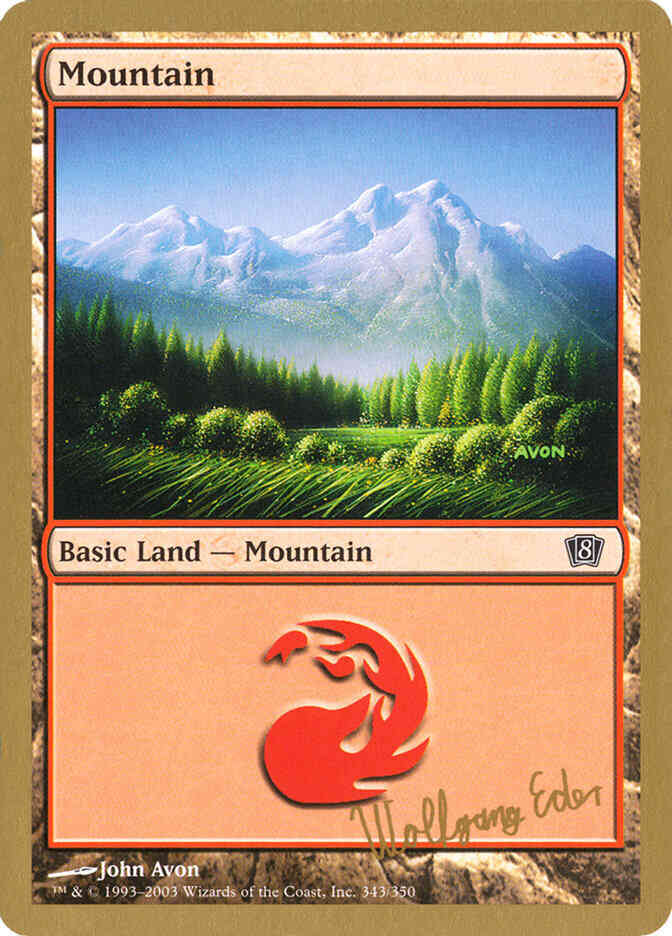 Mountain [we343] [Wolfgang Eder] [343] [World Championship Decks 2003] [Non-Foil]