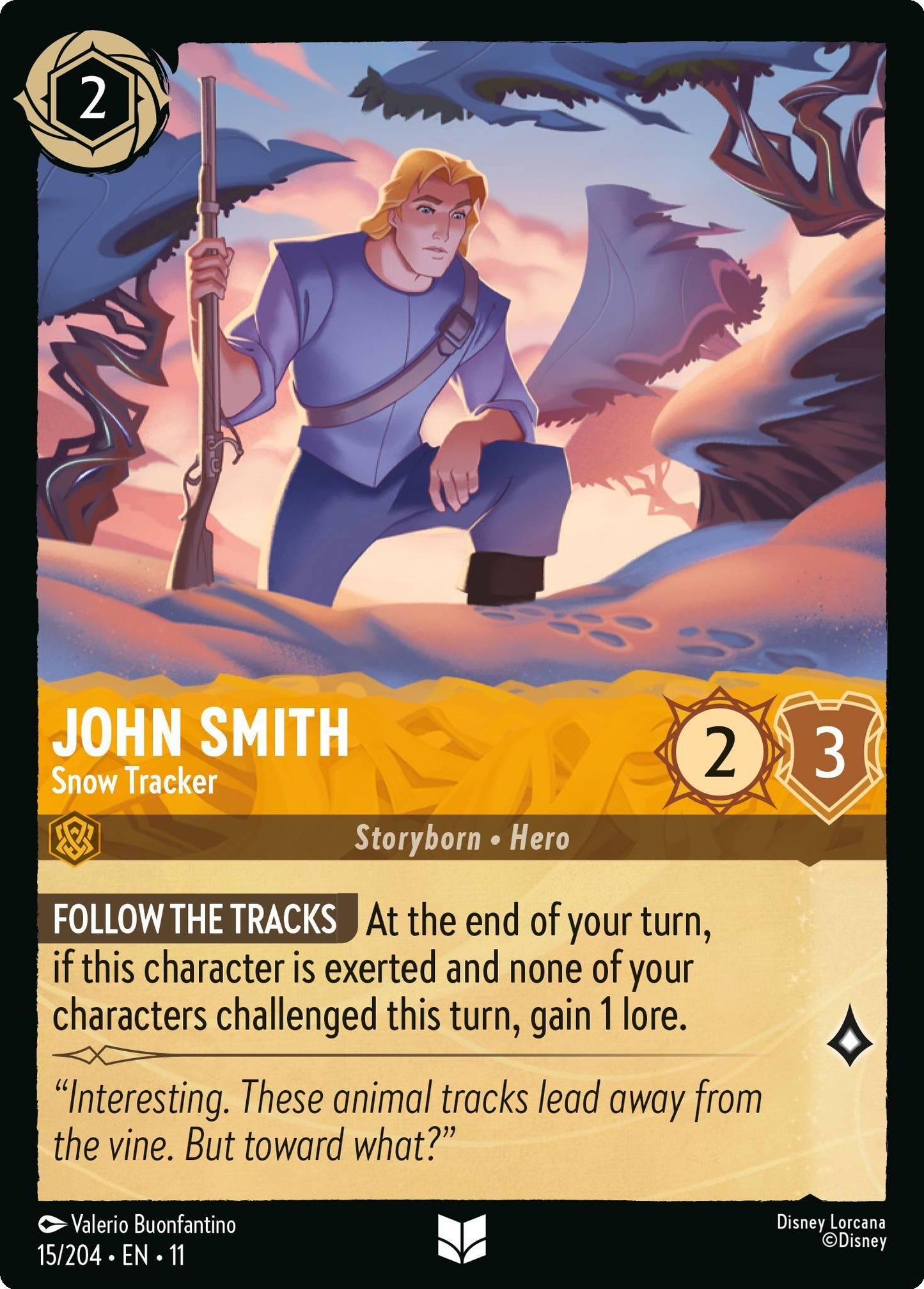 John Smith - Snow Tracker - 15/204 [Winterspell] [Non-Foil]