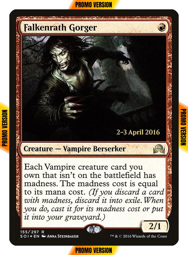 Falkenrath Gorger [155s] [Shadows over Innistrad Promos] [Foil]