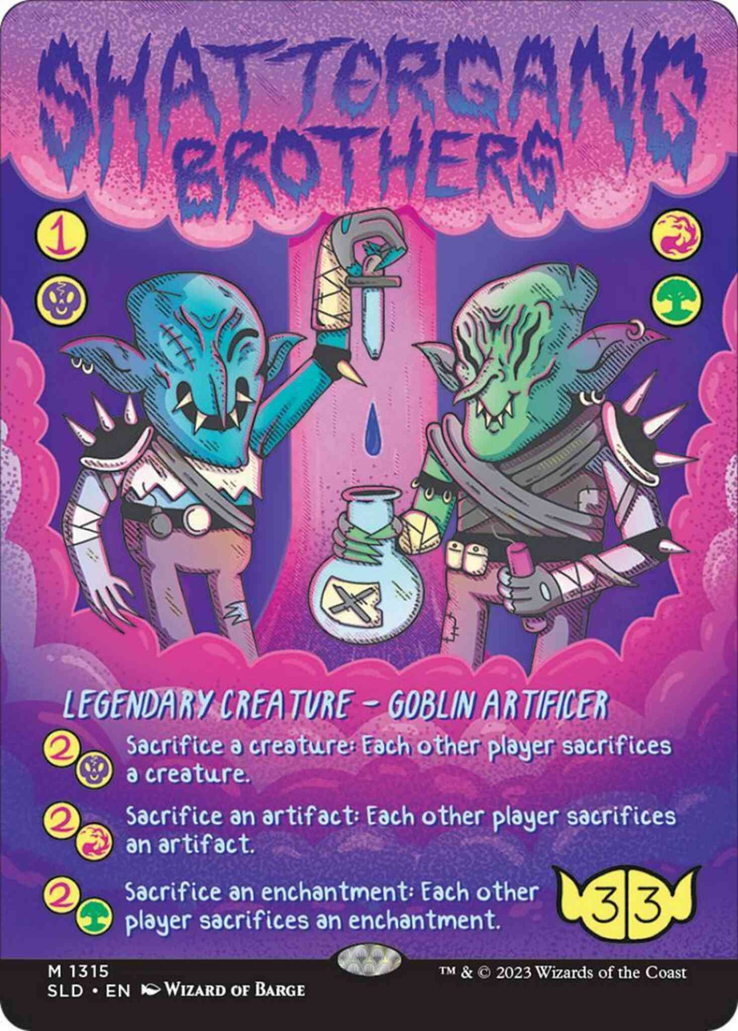 Shattergang Brothers [1315] [Borderless] [Goblin & Squabblin] [Secret Lair Drop] [Non-Foil]