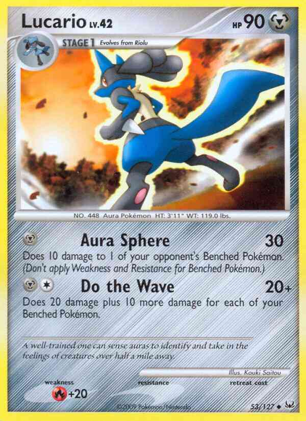 Lucario - 53/127 - Uncommon [pl1-53] [Reverse Holo]