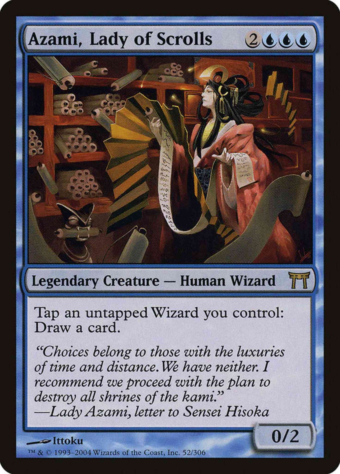 Azami, Lady of Scrolls [52] [Champions of Kamigawa] [Non-Foil]