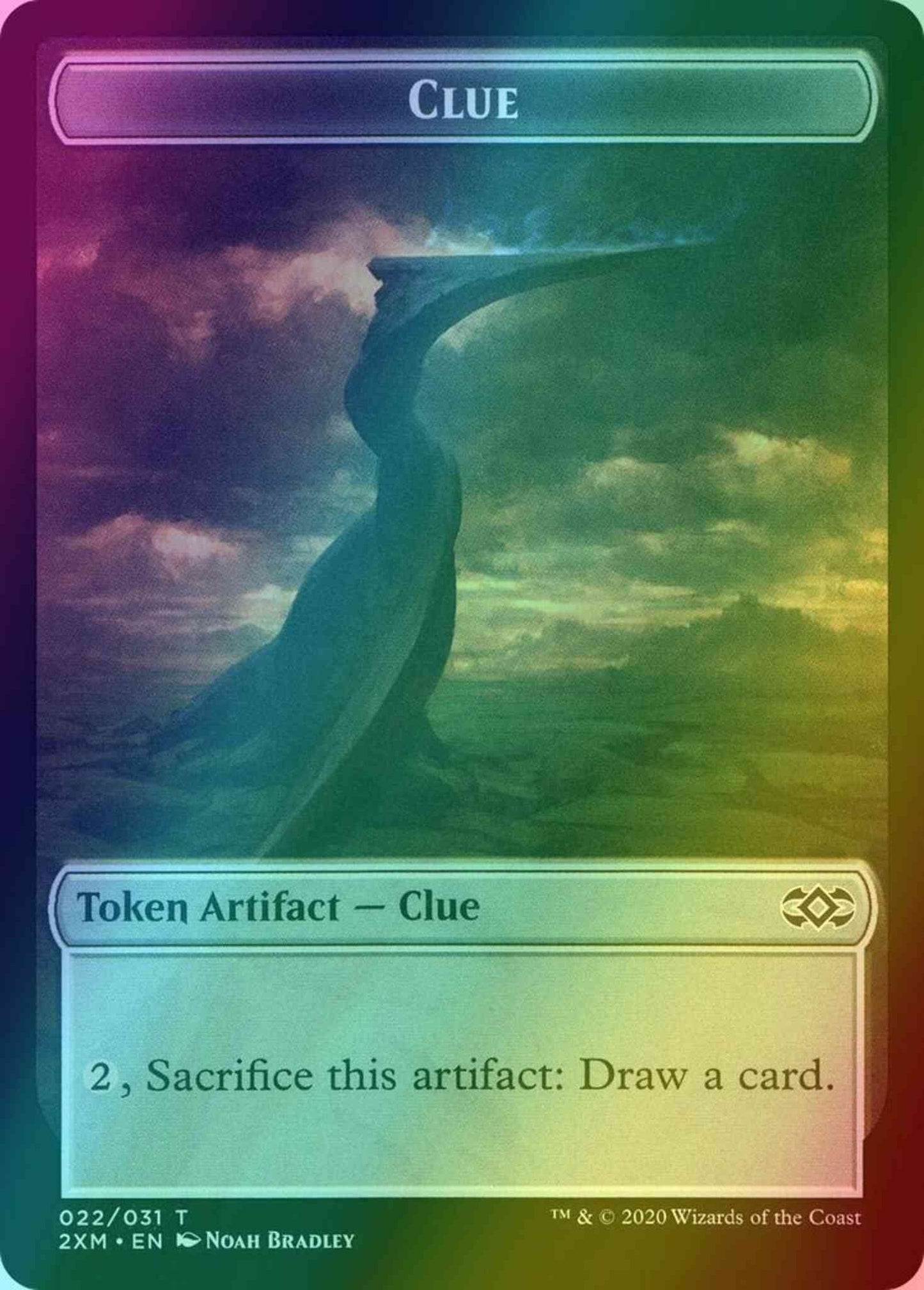 Clue Token (22) // Germ Token (10) [Double Masters Tokens] [Foil]