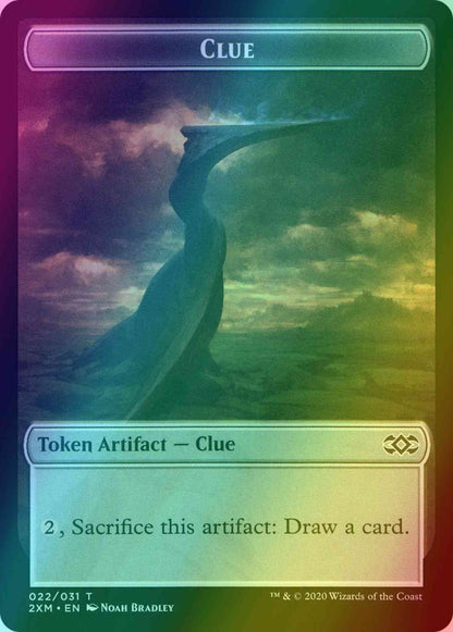 Clue Token (22) // Germ Token (10) [Double Masters Tokens] [Foil]