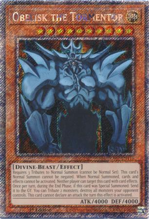 Obelisk the Tormentor - RA04-EN116 - Platinum Secret Rare - 1st Edition