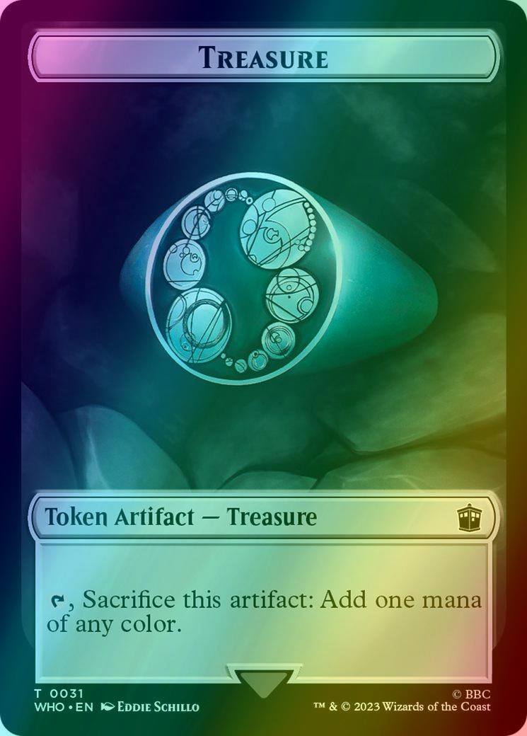 Copy Token (01) // Treasure Token (31) [Universes Beyond: Doctor Who: Tokens] [Foil]