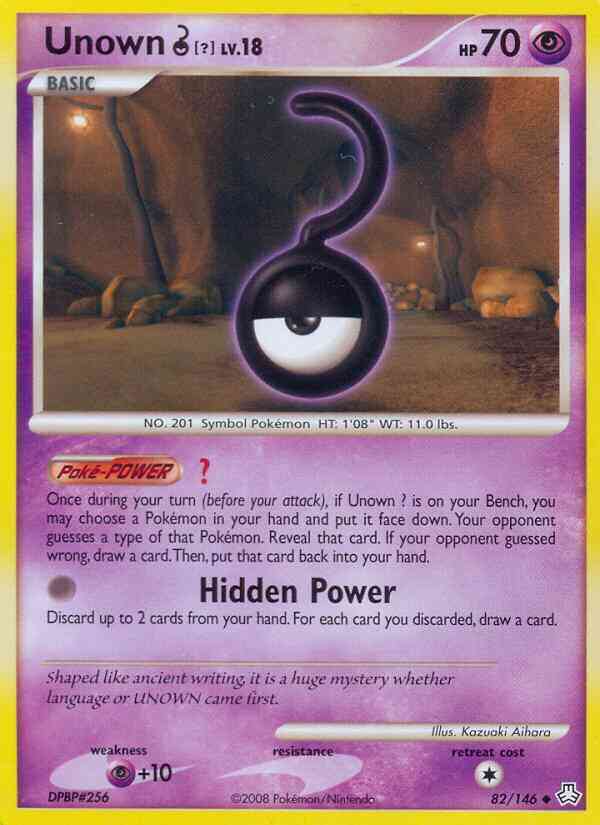 Unown ? - 82/146 - Uncommon [dp6-82] [Reverse Holo]
