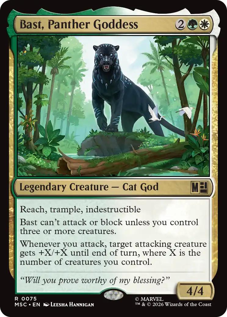 Bast, Panther Goddess [75] [Marvel Super Heroes: Commander] [Non-Foil]