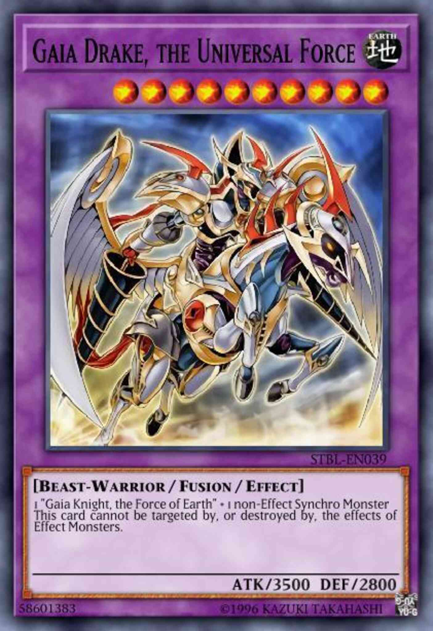 Gaia Drake, the Universal Force - STBL-EN039 - Ultimate Rare - 1st Edition