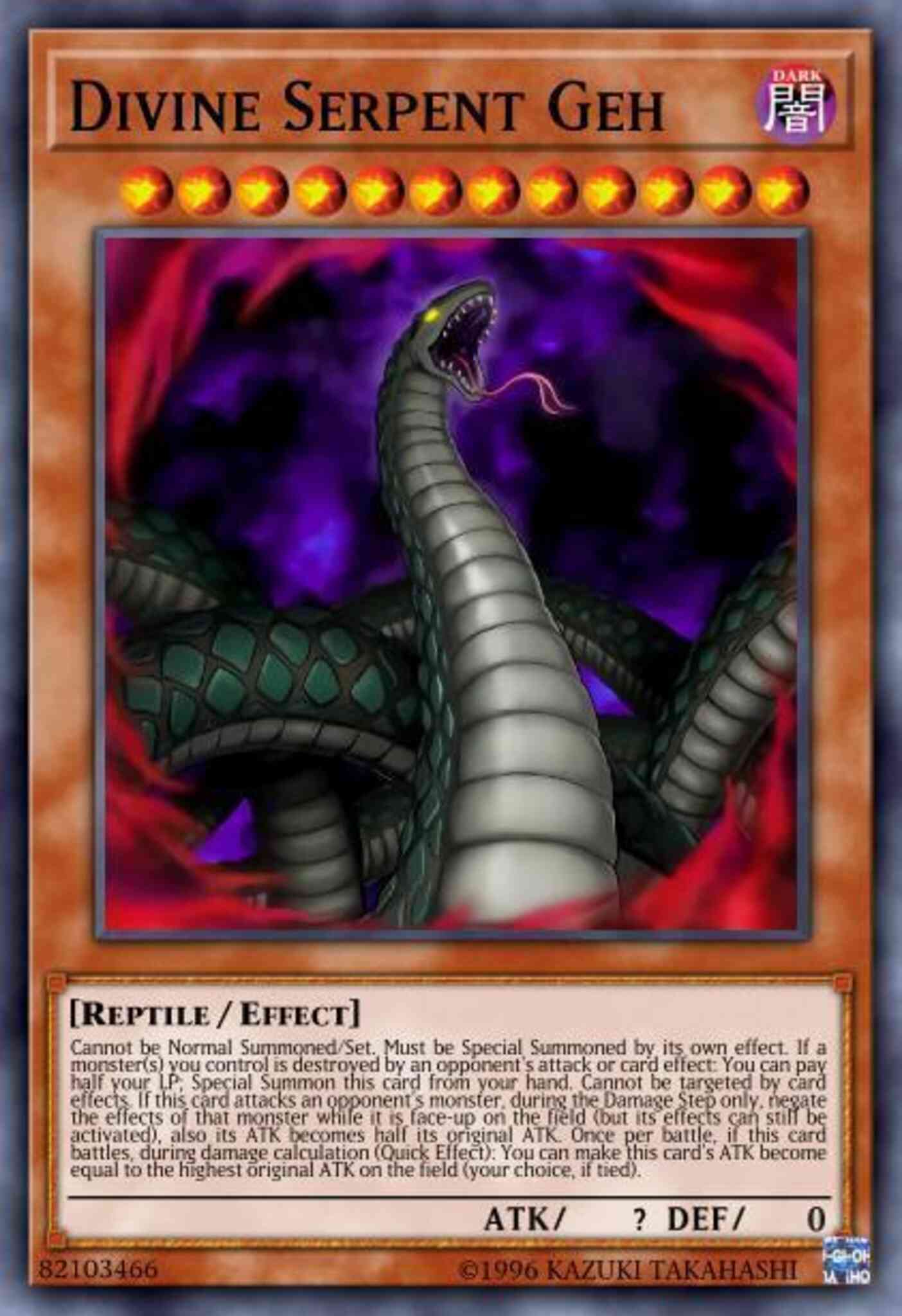 Divine Serpent Geh - DUPO-EN047 - Ultra Rare - Unlimited