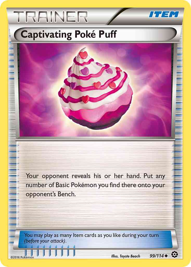 Captivating Poké Puff - 99/114 - Uncommon [xy11-99] [Non-Holo]