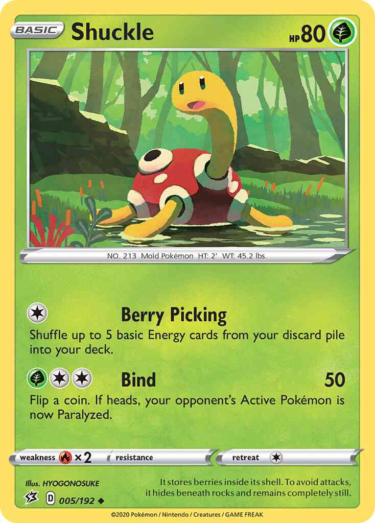 Shuckle - 005/192 - Uncommon [swsh2-005] [Non-Holo]