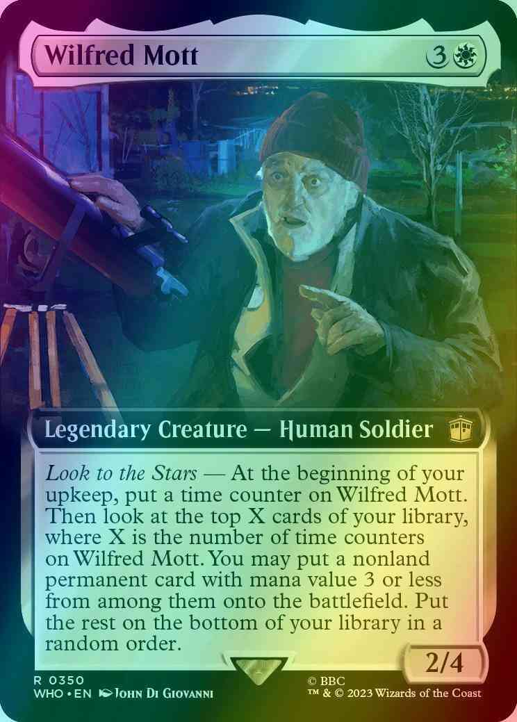 Wilfred Mott [350] [Extended Art] [Universes Beyond: Doctor Who] [Foil]