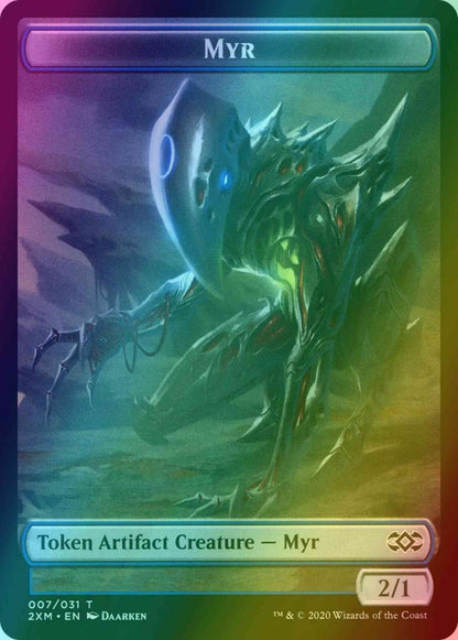 Myr Token (07) // Wolf Token (19) [Double Masters Tokens] [Foil]