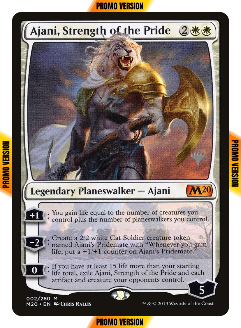 Ajani, Strength of the Pride [2p] [Promo Pack] [Core Set 2020 Promos] [Non-Foil]