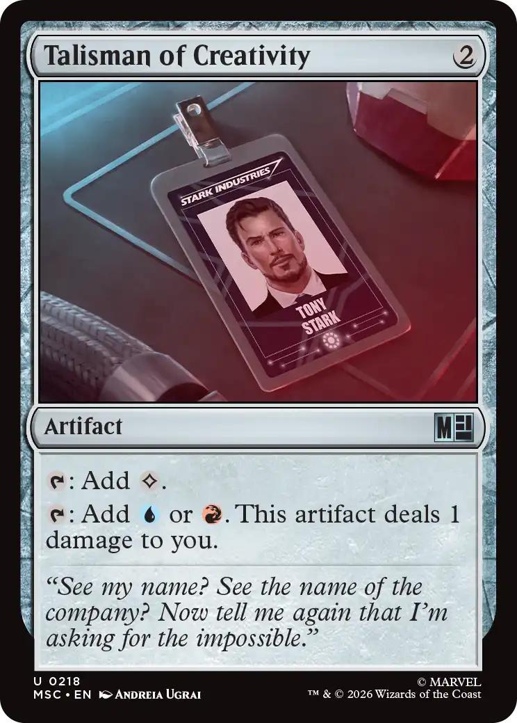 Talisman of Creativity [218] [Marvel Super Heroes: Commander] [Non-Foil]