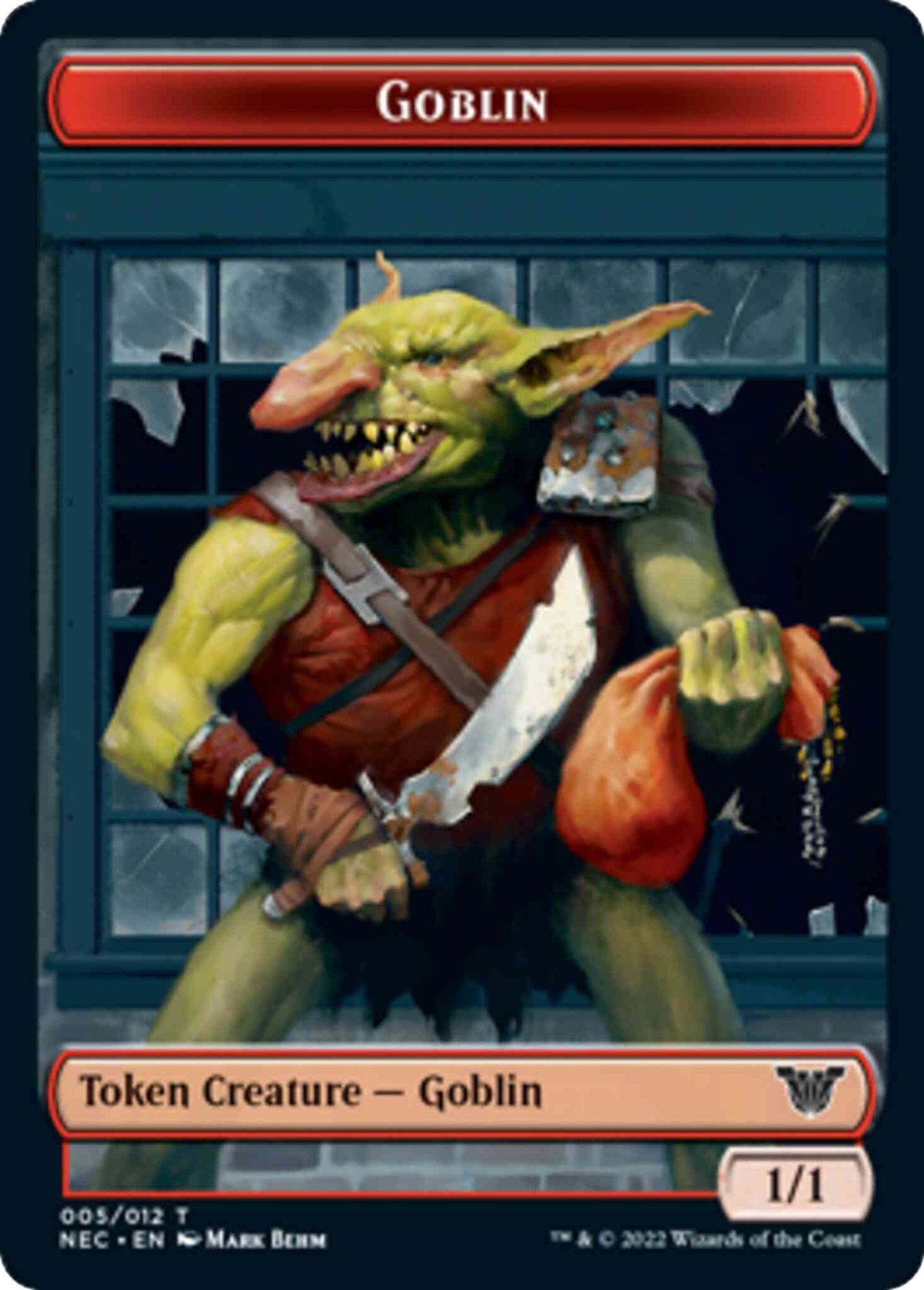 Goblin Token (05) // Smoke Blessing Token (06) [Kamigawa: Neon Dynasty: Commander: Tokens] [Non-Foil]