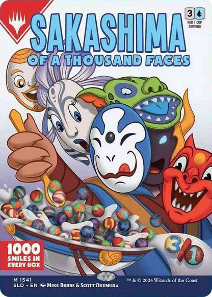 Sakashima of a Thousand Faces // Sakashima of a Thousand Faces [1541] [Borderless] [Just Add Milk: Second Helpings] [Secret Lair Drop] [Non-Foil]