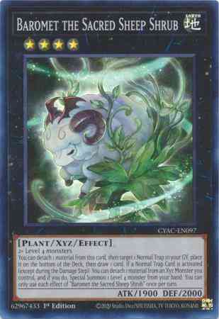 Baromet the Sacred Sheep Shrub - CYAC-EN097 - Super Rare - 1st Edition