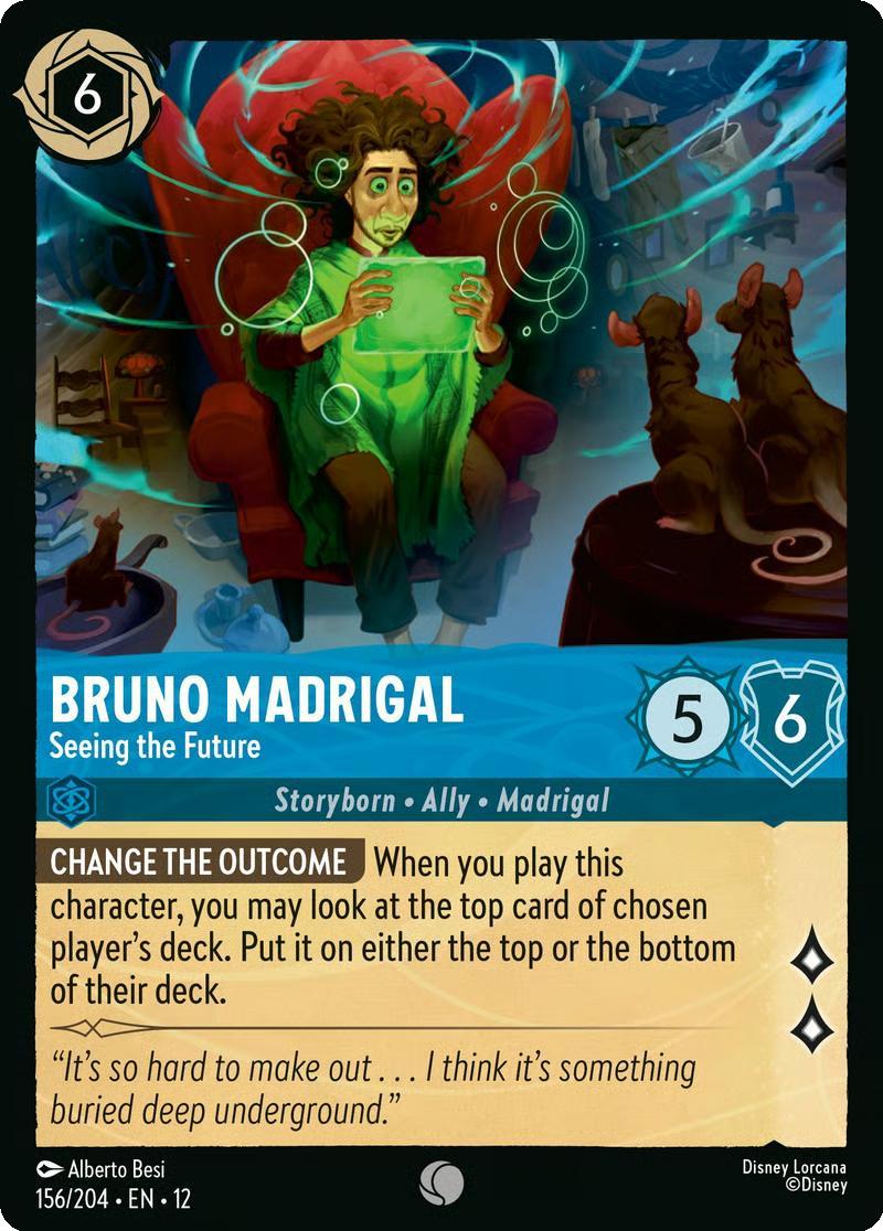 Bruno Madrigal - Seeing the Future - 156/204 [Wilds Unknown] [Non-Foil]