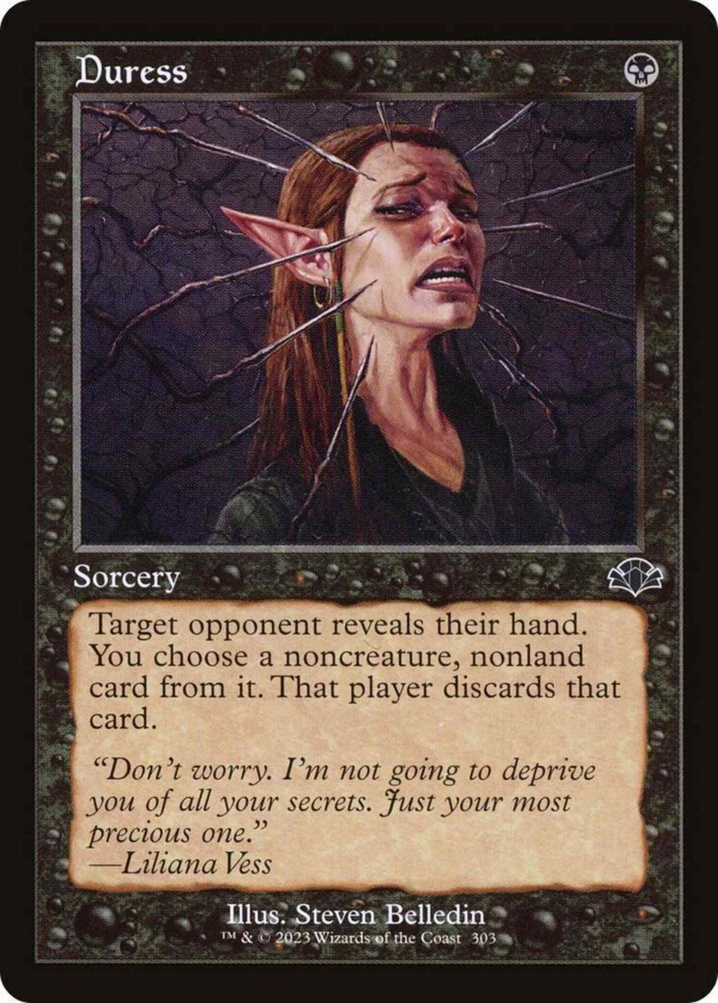 Duress [303] [Retro Frame] [Dominaria Remastered] [Non-Foil]