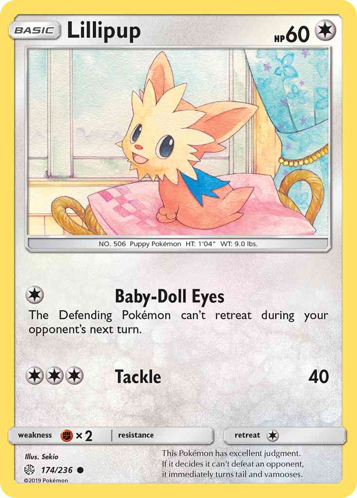 Lillipup - 174/236 - Common [sm12-174] [Reverse Holo]