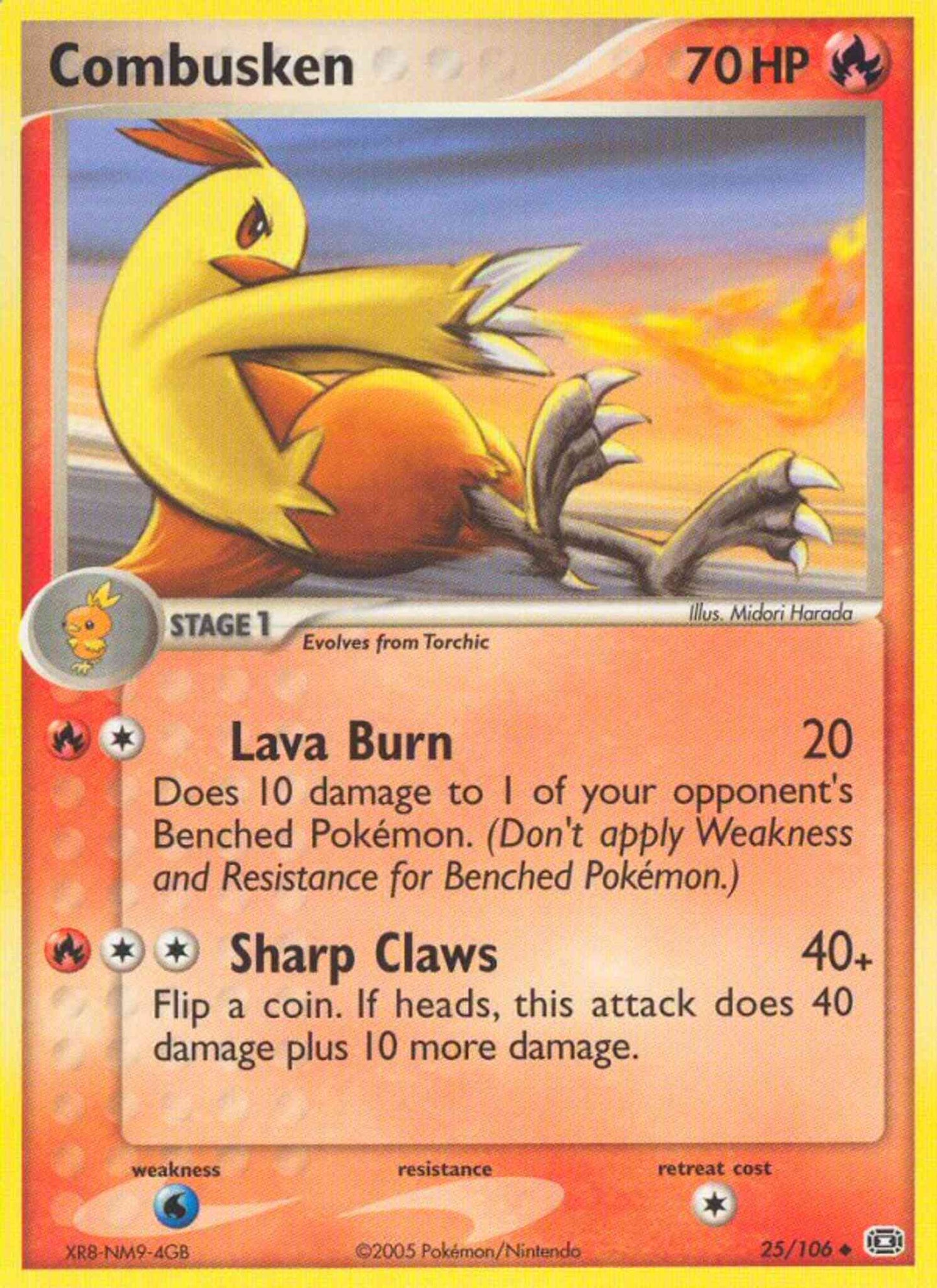 Combusken - 25/106 - Uncommon [ex9-25] [Non-Holo]