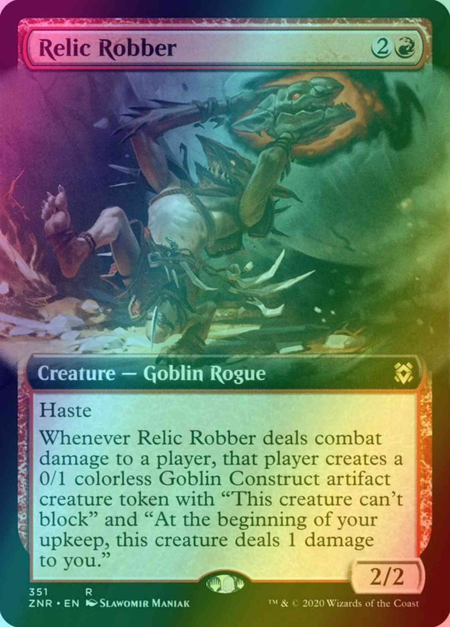 Relic Robber [351] [Extended Art] [Zendikar Rising] [Foil]
