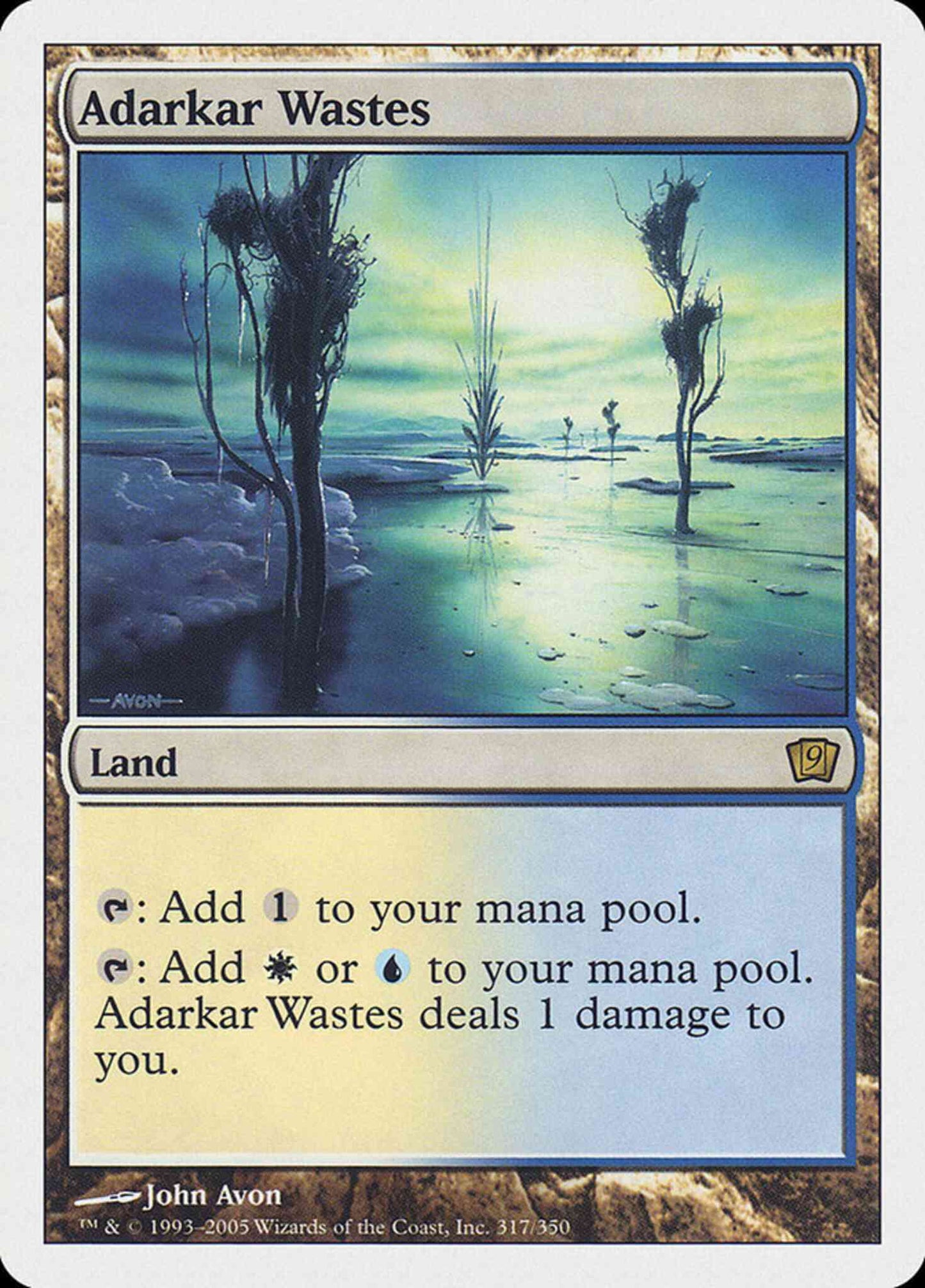 Adarkar Wastes [317] [Ninth Edition] [Non-Foil]