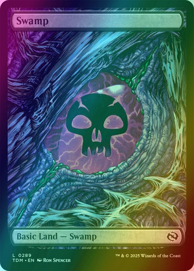 Swamp [289] [Full Art] [Dragon's Eye] [Tarkir: Dragonstorm] [Foil]