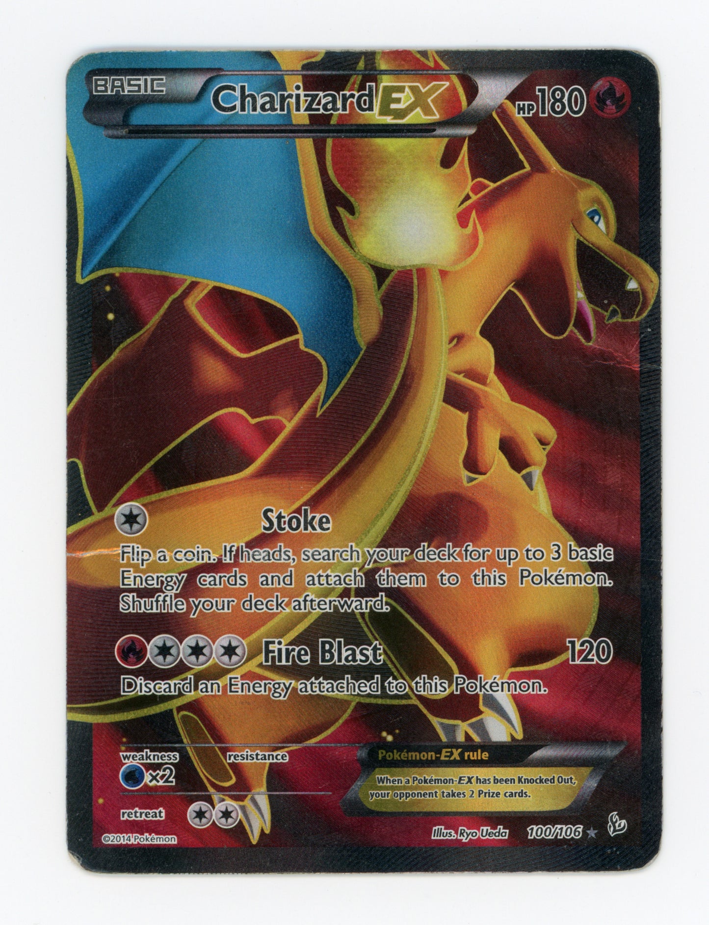 Charizard-EX — Damaged|Rare Ultra — ID 18941