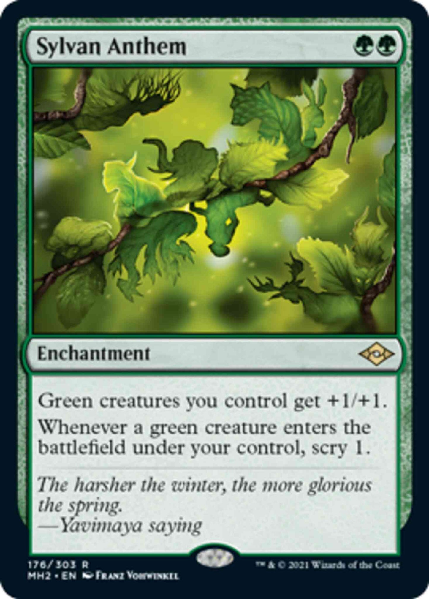 Sylvan Anthem [176] [Modern Horizons 2] [Non-Foil]