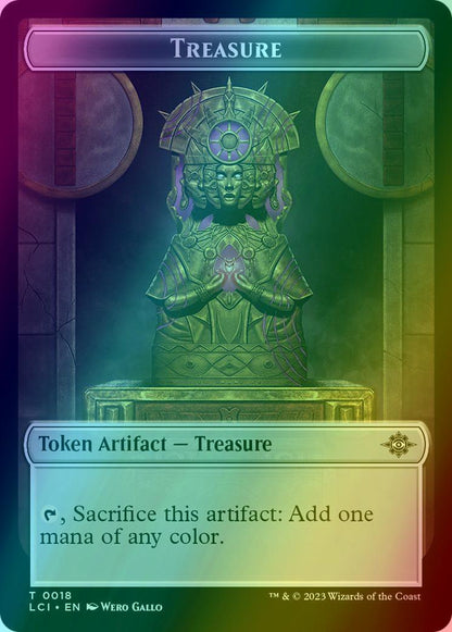 Bat Token (06) // Treasure Token (18) [The Lost Caverns of Ixalan: Tokens] [Foil]