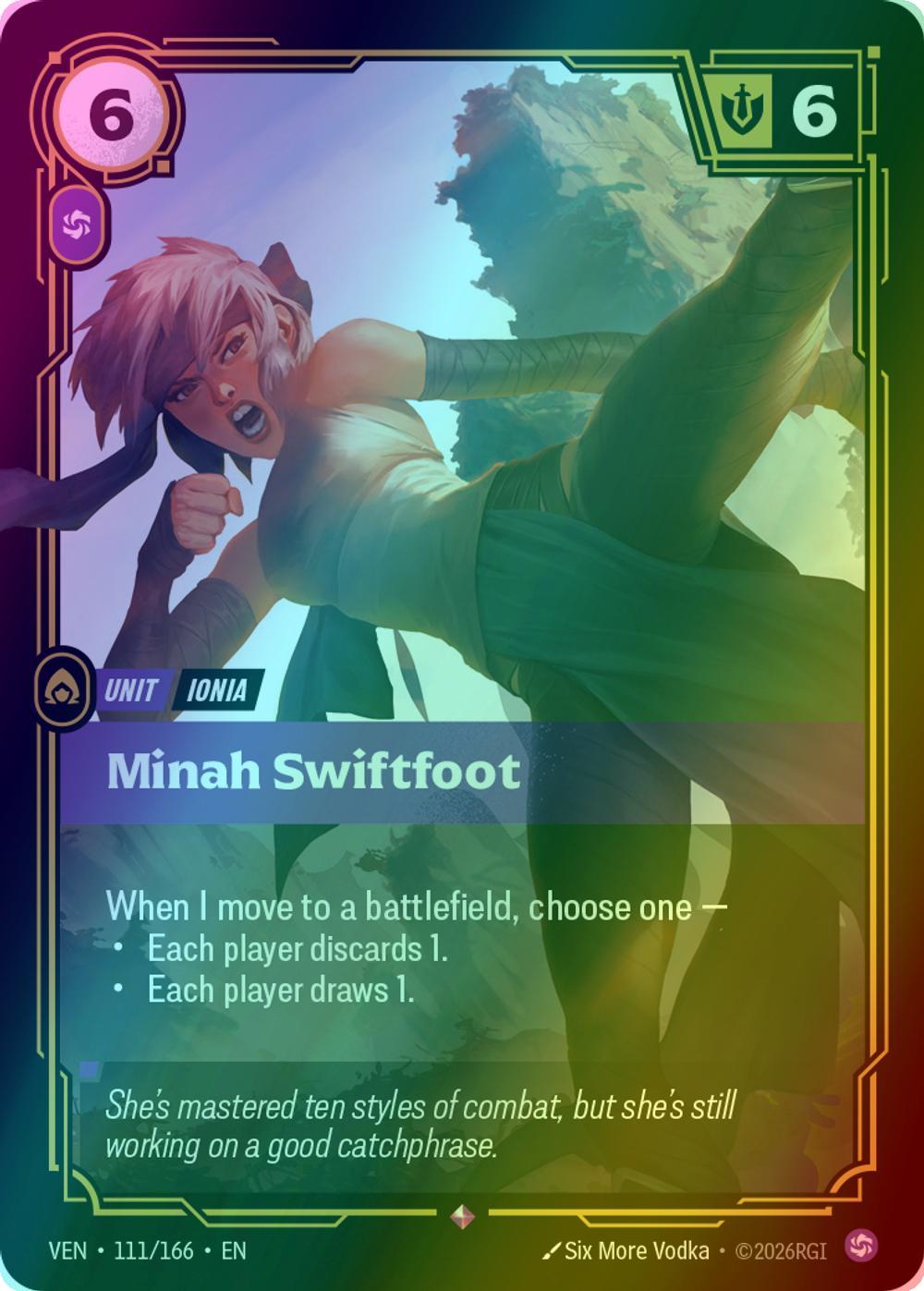 Minah Swiftfoot - 111/166 [Vendetta] [Foil]