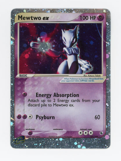 Mewtwo ex — Damaged|Rare Holo EX — ID 19983