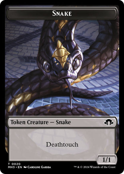 Phyrexian Germ Token (16) // Snake Token (20) [Modern Horizons 3: Tokens] [Foil]
