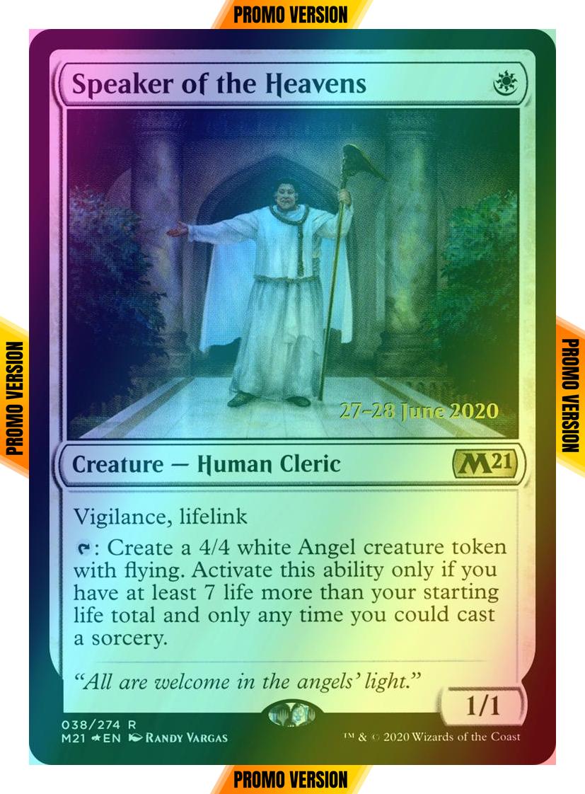 Speaker of the Heavens [Prerelease] [38s] [Core Set 2021 Promos] [Foil]