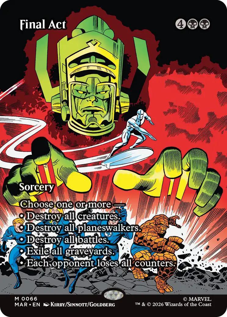 Final Act [66] [Borderless] [Source Material] [Marvel Universe] [Non-Foil]