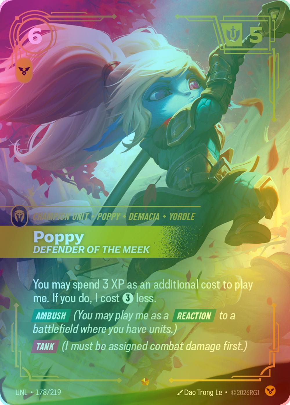Poppy - Defender of the Meek - 178/219 [Unleashed] [Foil]