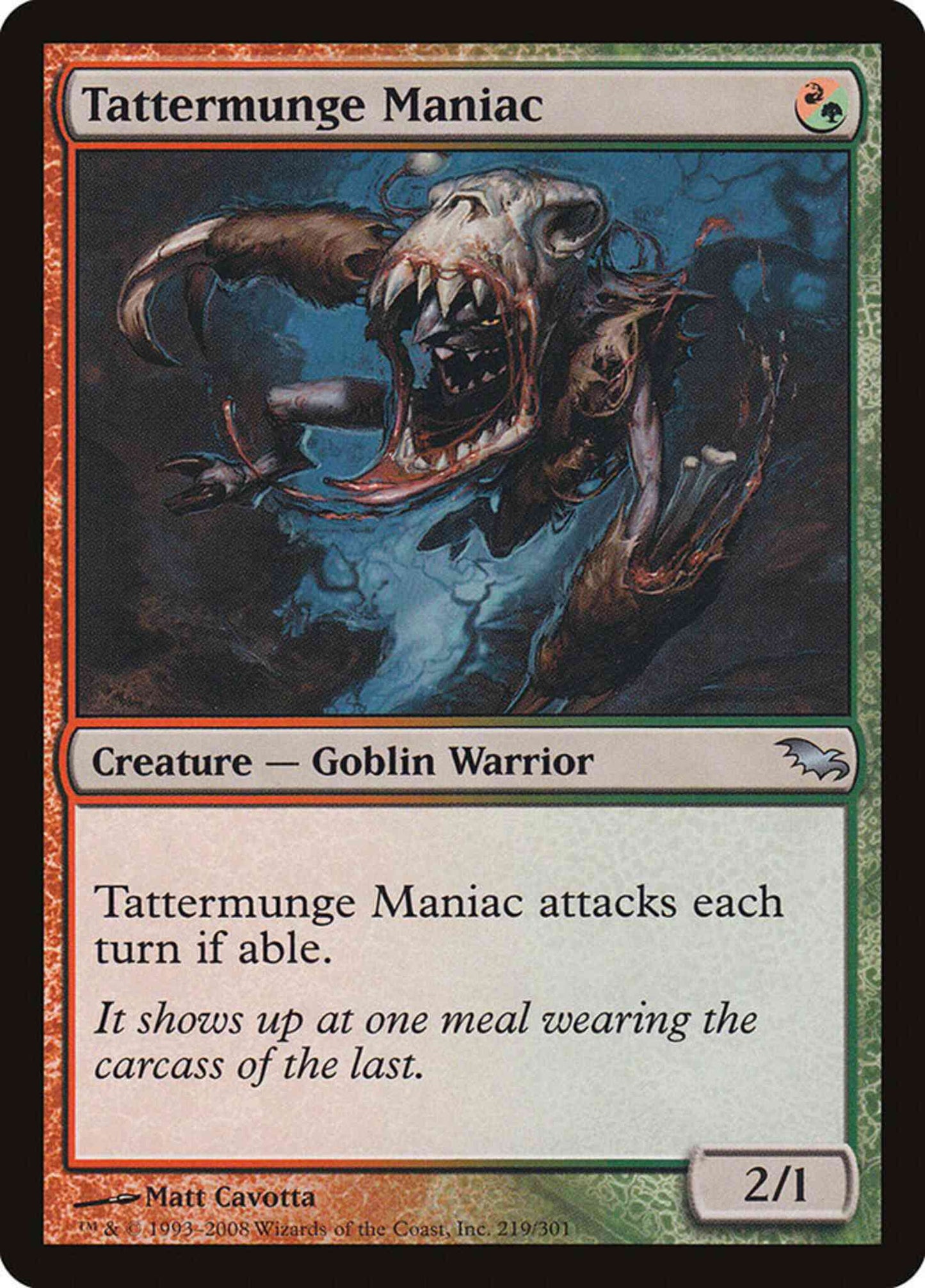 Tattermunge Maniac [219] [Shadowmoor] [Non-Foil]