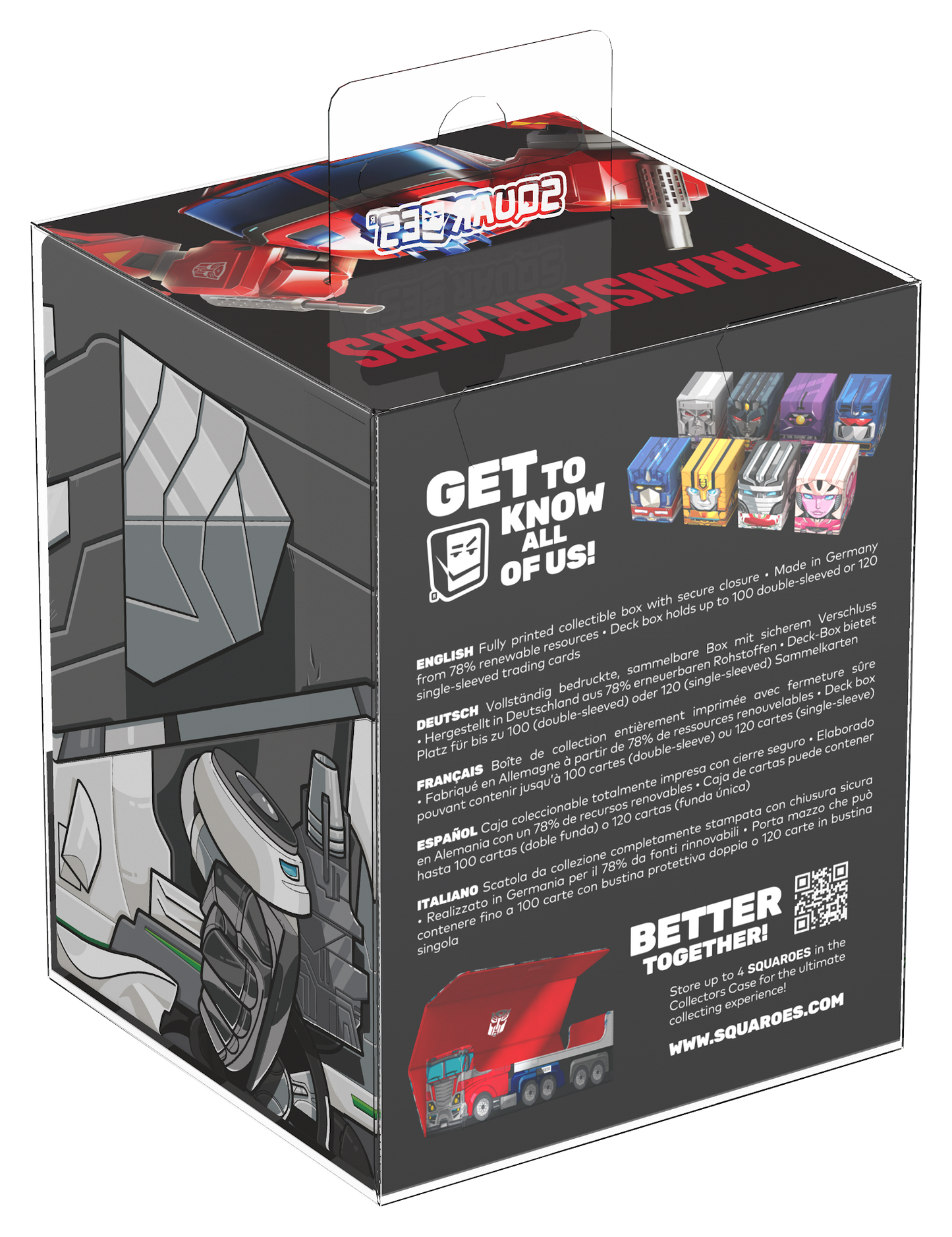 Ultimate Guard Squaroes Deck Box - 100 - Transformers - Wheeljack