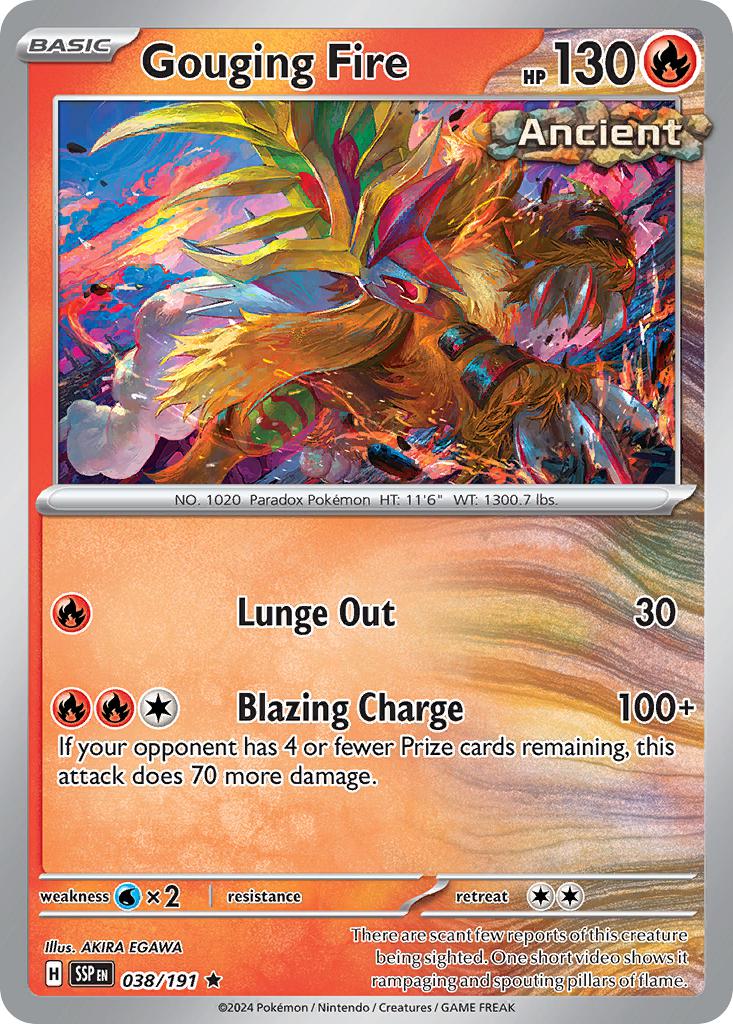 Gouging Fire - 038/191 - Rare [sv08-038] [Holo]
