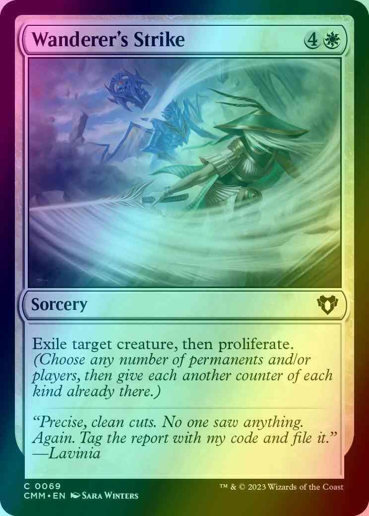 Wanderer's Strike [69] [Commander Masters] [Foil]